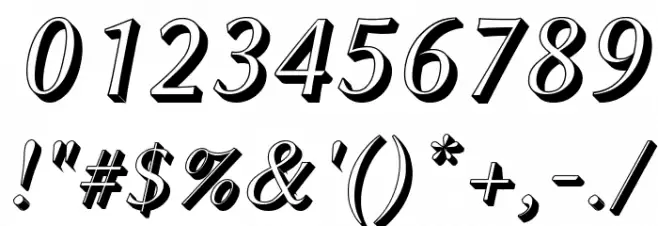 Linux Biolinum Shadow Italic Font OTHER CHARS