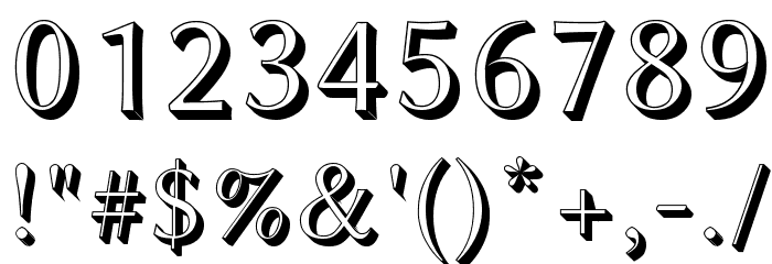 Linux Biolinum Shadow Font OTHER CHARS