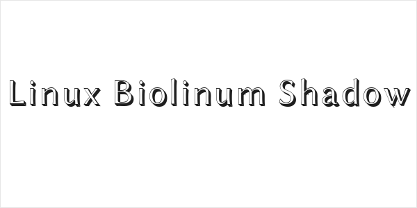 Linux Biolinum Shadow Logo