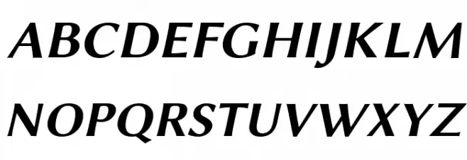 Linux Biolinum Slanted Bold 字体 大写