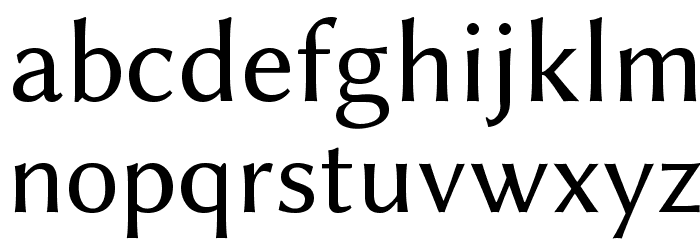 Linux Biolinum Font LOWERCASE