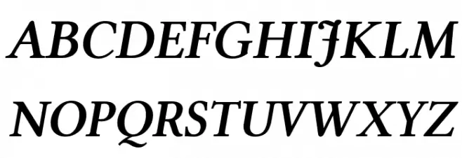 Linux Libertine Bold Italic फ़ॉन्ट अपरकेस