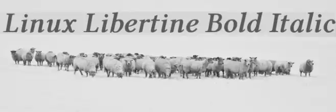 Linux Libertine Bold Italic Fuentes examples