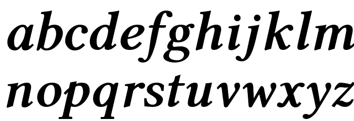 Linux Libertine Bold Italic Font LOWERCASE