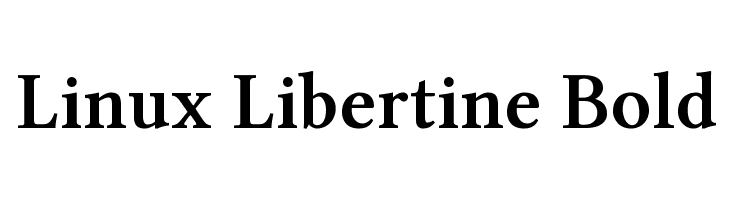Linux Libertine Bold Font