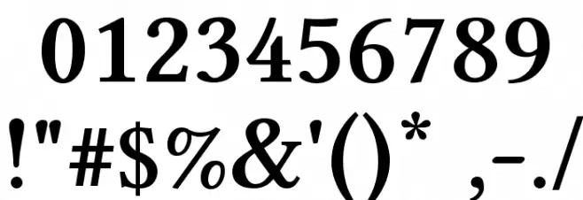 Linux Libertine Bold Font OTHER CHARS