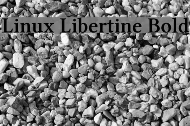 Linux Libertine Bold Font examples