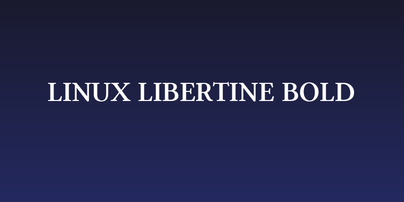 Linux Libertine Bold Social Header