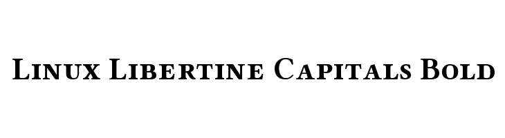 Linux Libertine Capitals Bold Font
