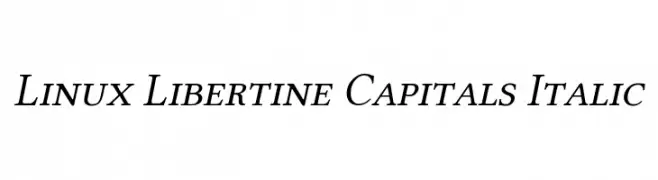 Linux Libertine Capitals Italic  Frei Schriftart Herunterladen