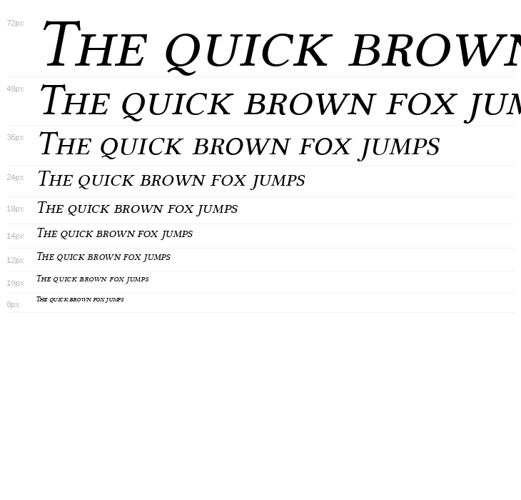 Linux Libertine Capitals Italic Waterfall