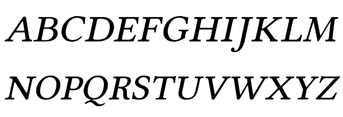 Linux Libertine Capitals Italic Font LOWERCASE