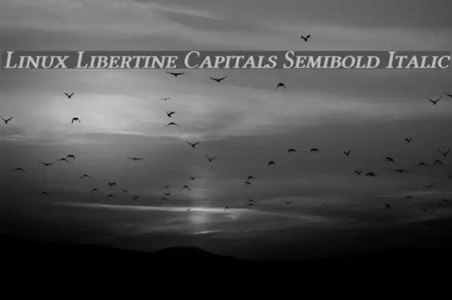 Linux Libertine Capitals Semibold Italic Font examples