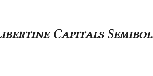 Linux Libertine Capitals Semibold Italic Logo