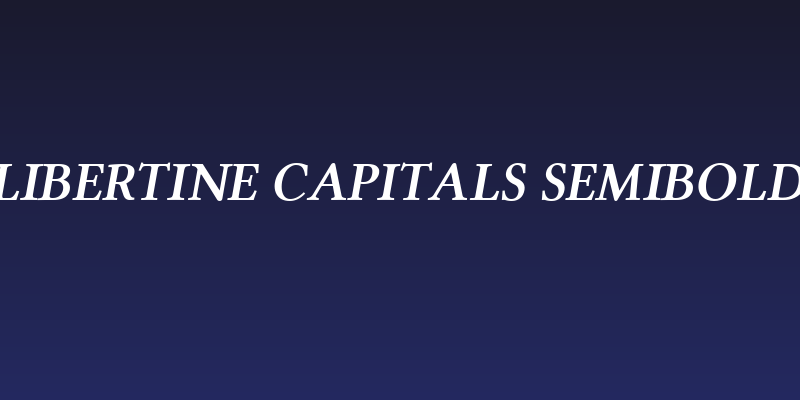 Linux Libertine Capitals Semibold Italic Social Header