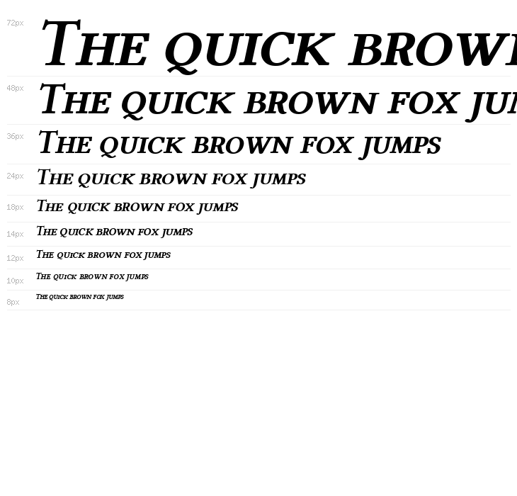 Linux Libertine Capitals Semibold Italic Waterfall