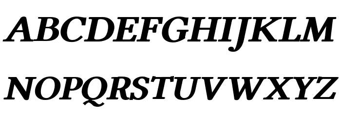 Linux Libertine Capitals Semibold Italic Font LOWERCASE
