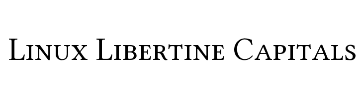Linux Libertine Capitals Font