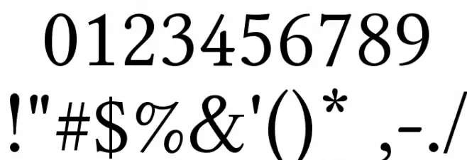 Linux Libertine Capitals Font OTHER CHARS