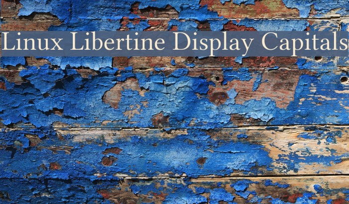 Linux Libertine Display Capitals Font examples