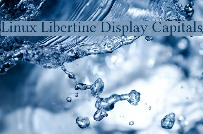 Linux Libertine Display Capitals Font examples