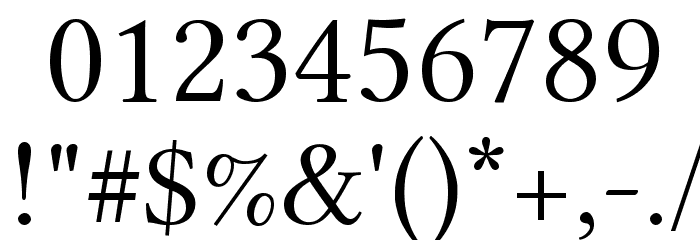 Linux Libertine Display Font OTHER CHARS