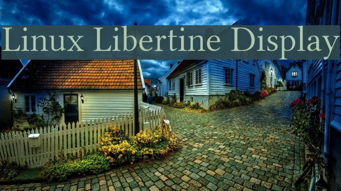 Linux Libertine Display Font examples