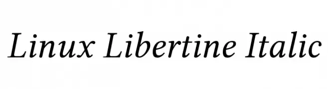 Linux Libertine Italic 