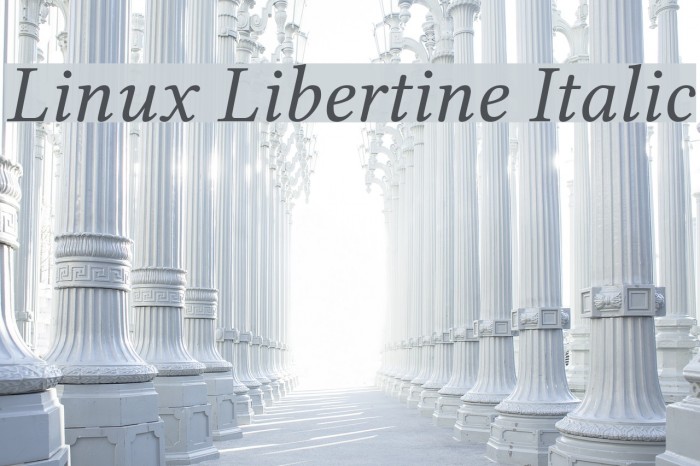 Linux Libertine Italic Font examples