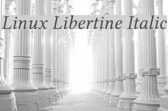 Linux Libertine Italic examples