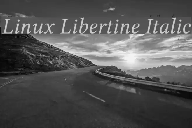 Linux Libertine Italic examples