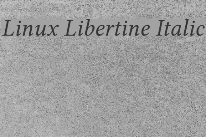 Linux Libertine Italic examples