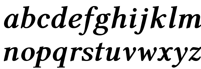 Linux Libertine O Bold Italic Font LOWERCASE