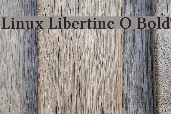 Linux Libertine O Bold Font examples