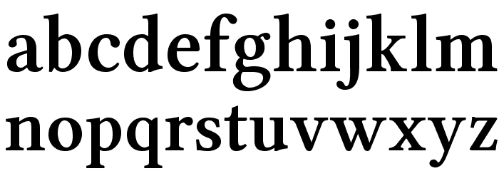 Linux Libertine O Bold Font LOWERCASE