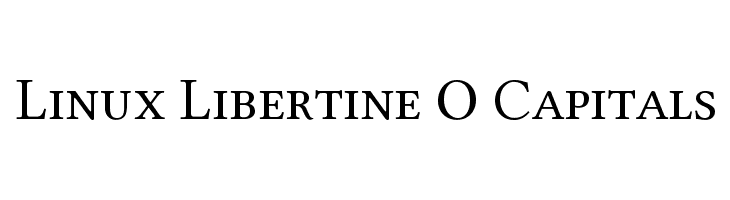 Linux Libertine O Capitals Font