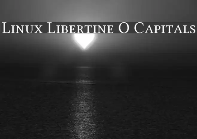 Linux Libertine O Capitals Font examples