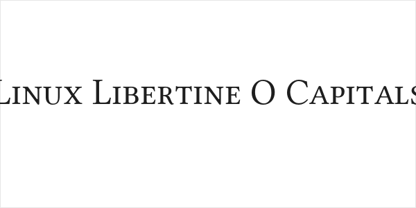 Linux Libertine O Capitals Logo