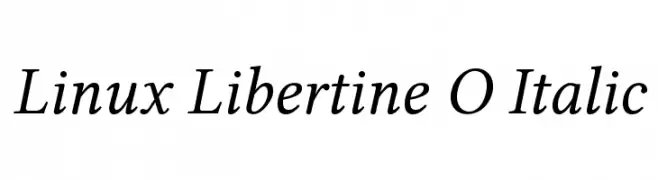 Linux Libertine O Italic 