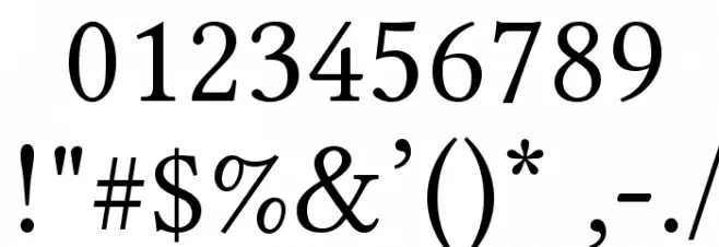 Linux Libertine O Font OTHER CHARS