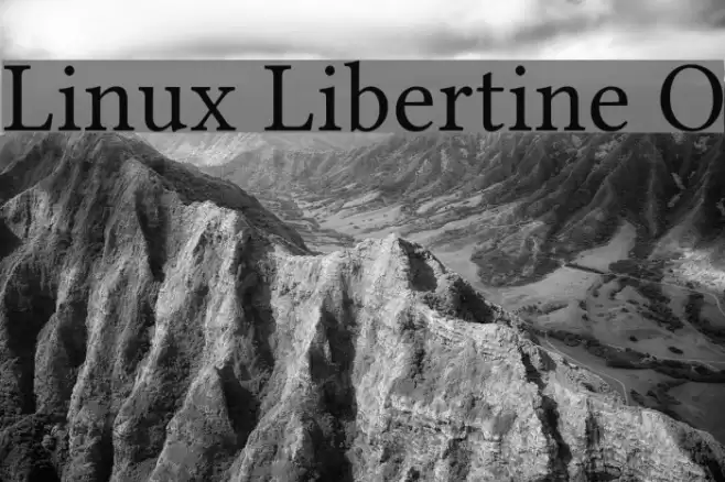 Linux Libertine O Font examples
