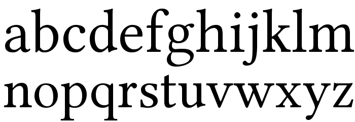 Linux Libertine O Font LOWERCASE