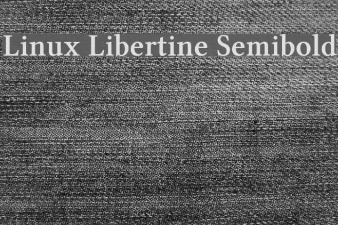 Linux Libertine Semibold Example 1