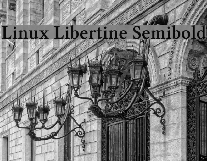 Linux Libertine Semibold Example 2