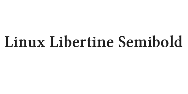 Linux Libertine Semibold Logo