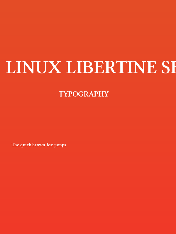 Linux Libertine Semibold Poster