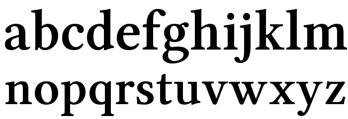 Linux Libertine Semibold Font LOWERCASE