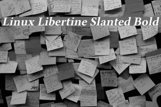 Linux Libertine Slanted Bold Font examples
