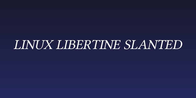 Linux Libertine Slanted Social Header