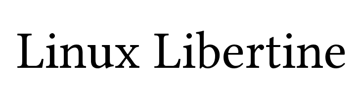 Linux Libertine Font